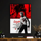 Iconic Logan Wolverine Gritty Film Poster